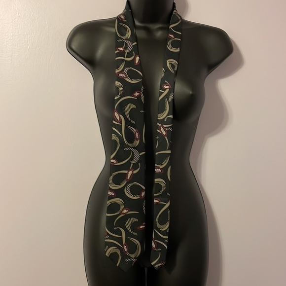 Givenchy Monsieur Abstract Swirl Geometric Design Italian Silk Tie Made in USA - Picture 2 of 14